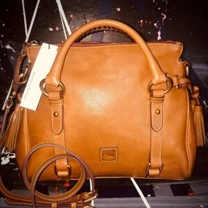 SOLD!!  NEW w/tags Dooney & Bourke Tan Leather Satchel